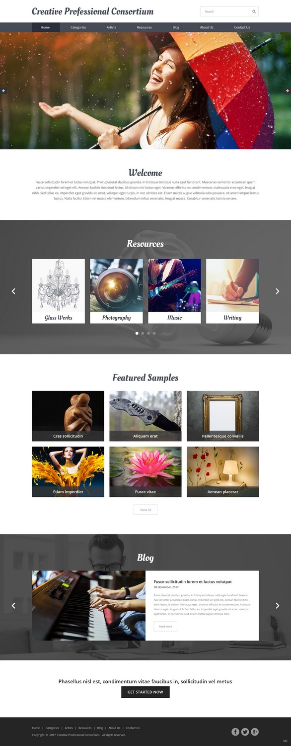 Web Design by pb for Creative Professionals Consortium | Design #16855089