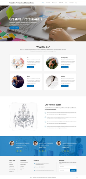 Web Design by pb for Creative Professionals Consortium | Design: #16855095