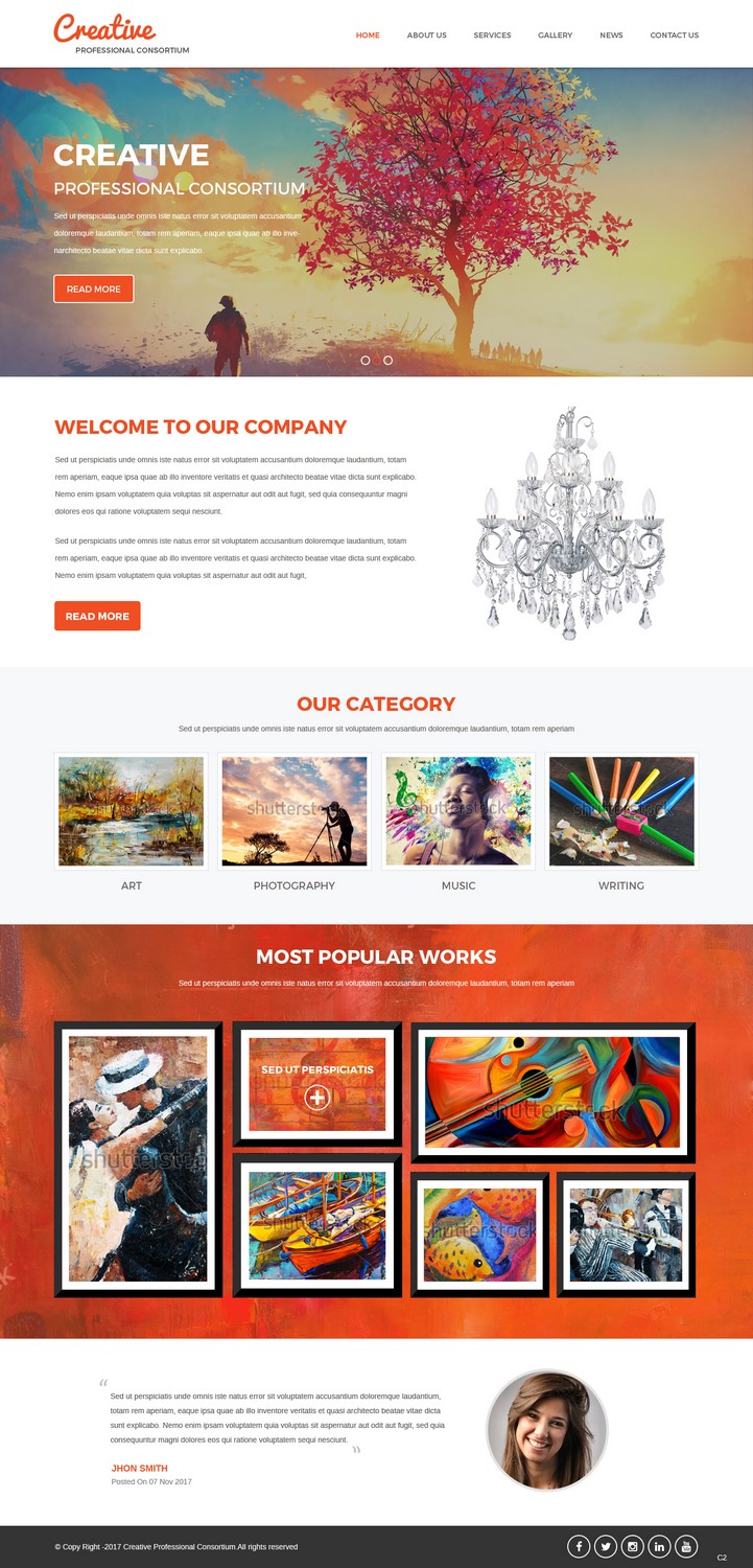 Web Design by pb for Creative Professionals Consortium | Design #16855096
