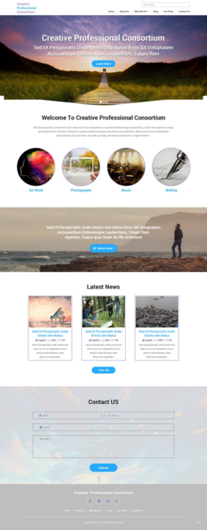 Web Design by pb for Creative Professionals Consortium | Design: #16855098