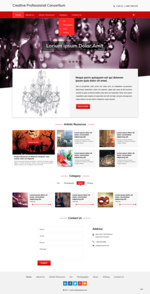 Web Design by pb for Creative Professionals Consortium | Design: #16855100