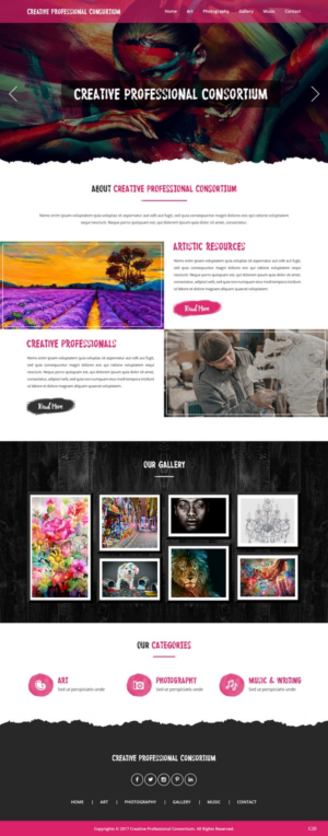 Web Design by pb for Creative Professionals Consortium | Design: #16855102