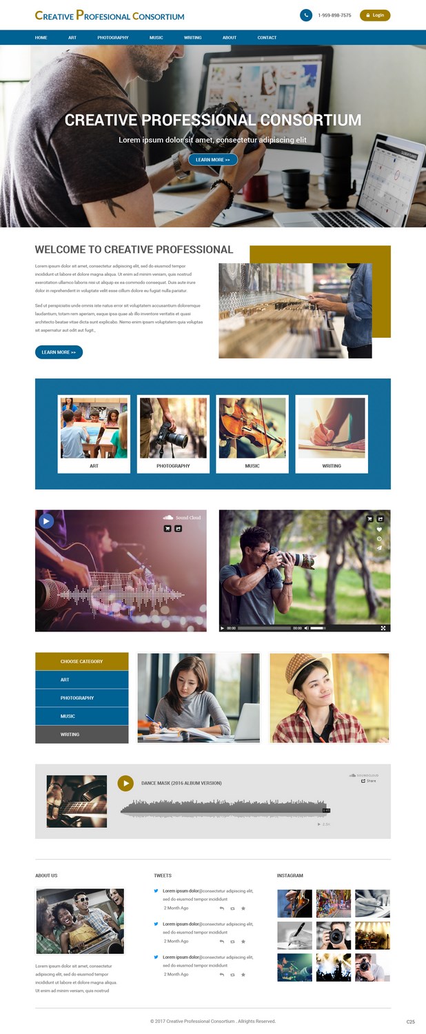 Web Design by pb for Creative Professionals Consortium | Design #16855103