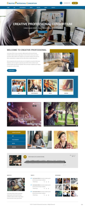Web Design by pb for Creative Professionals Consortium | Design: #16855103