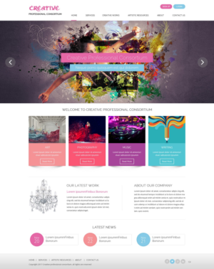 Web Design by pb for Creative Professionals Consortium | Design: #16855104
