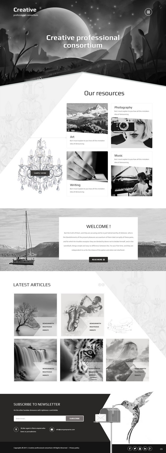 Web Design by pb for Creative Professionals Consortium | Design #16855107