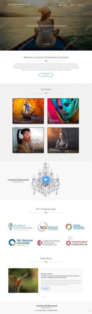 Web Design by pb for Creative Professionals Consortium | Design: #16855108