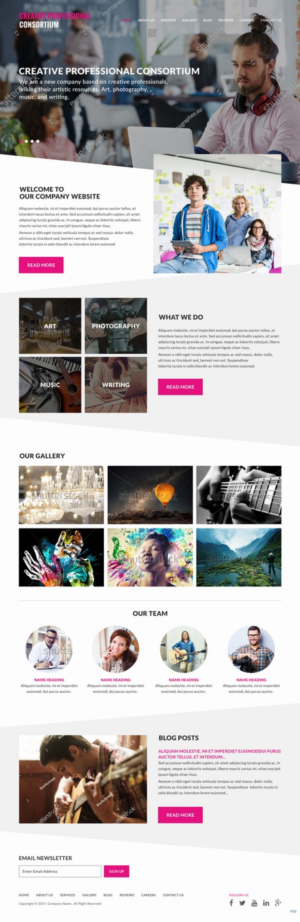 Web Design by pb for Creative Professionals Consortium | Design: #16855109