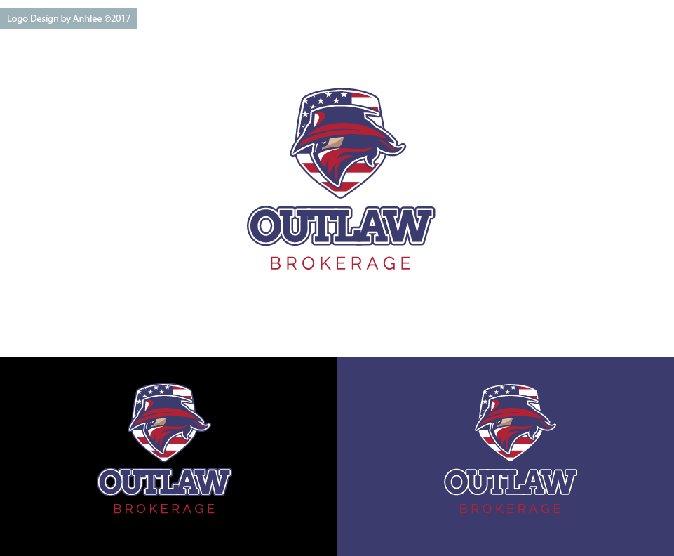 Logo Design by Anhlee for Outlaw Brokreage | Design #16948528