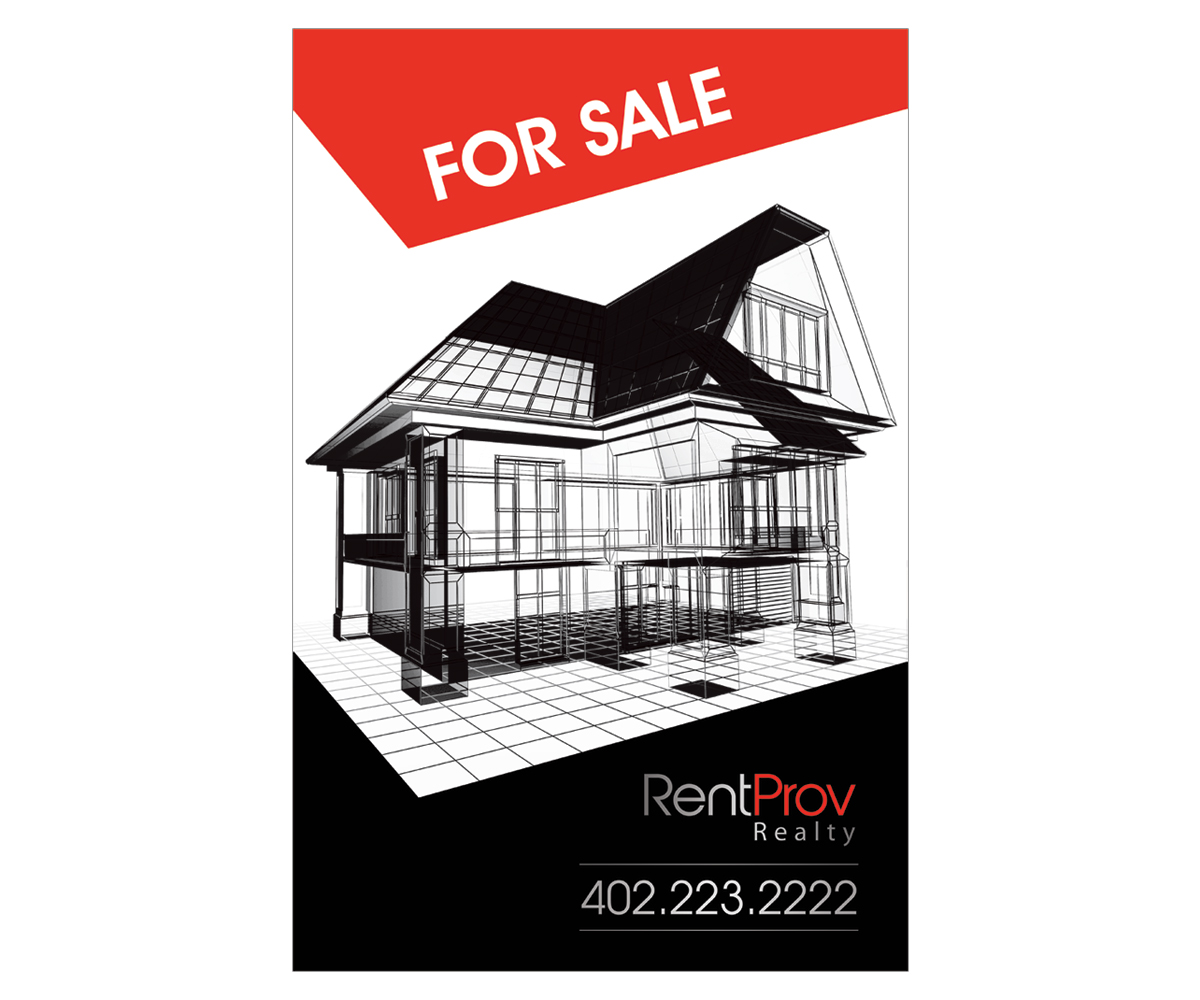 Poster-Design von elenaivanova für RentProv Realty | Design #16889820