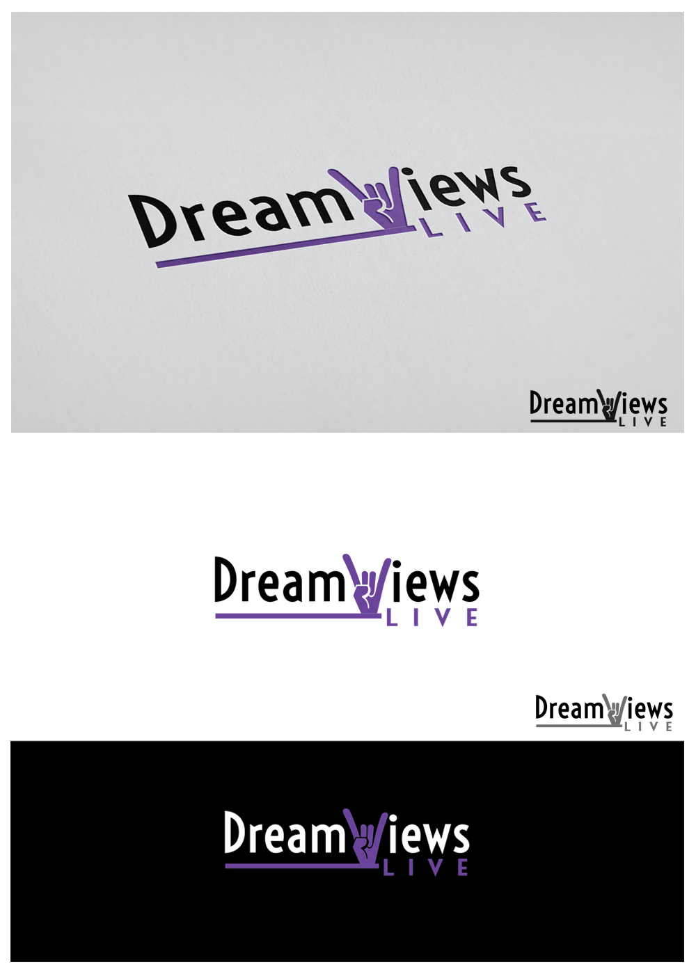 Logo Design by goranvisnjic82 for Dream Views Live | Design #16857204