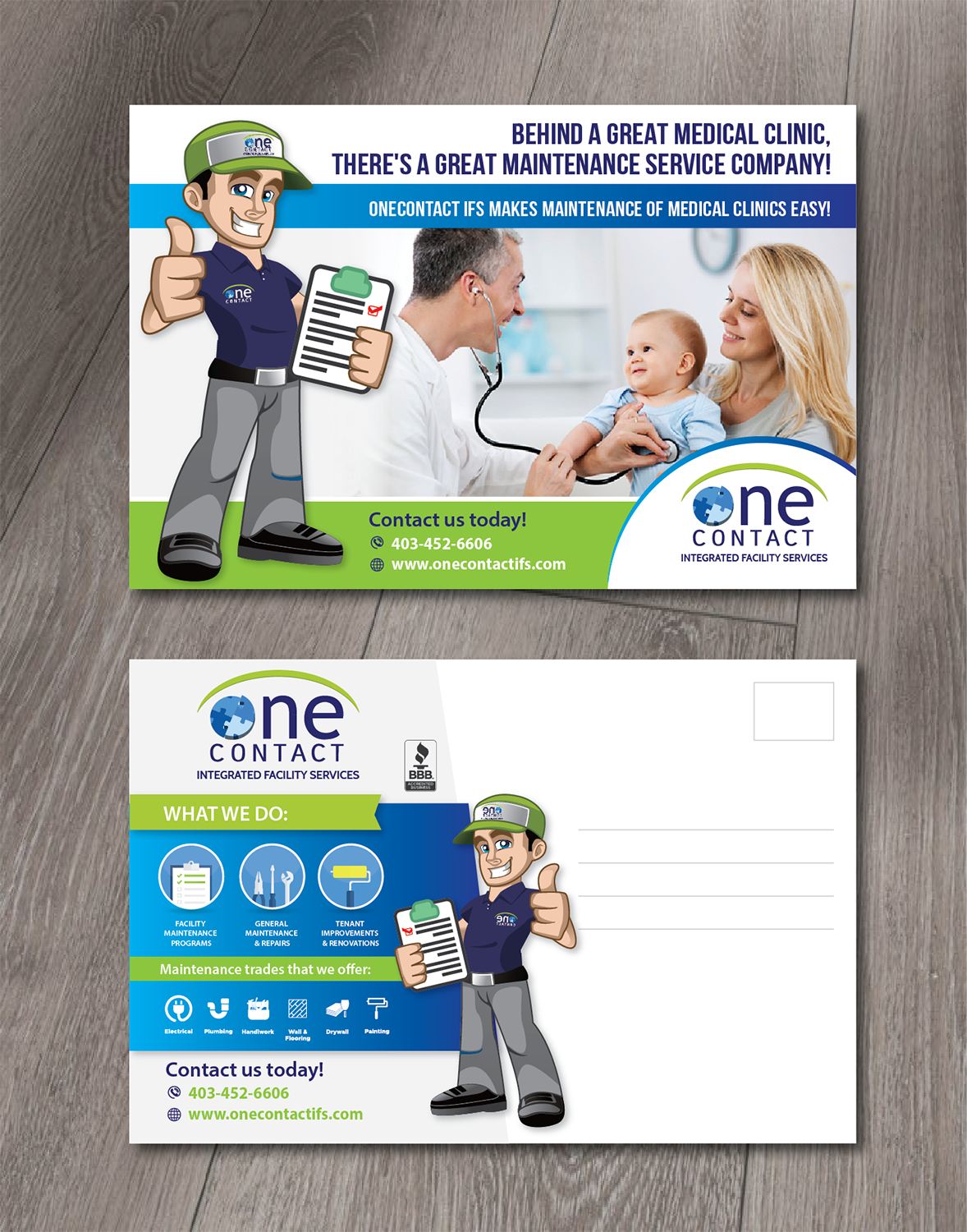 Diseño de Postal por alex989 para OneContact IFS | Diseño #16893670