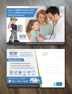Postcard Design by Alexandar for OneContact IFS | Design: #16929620