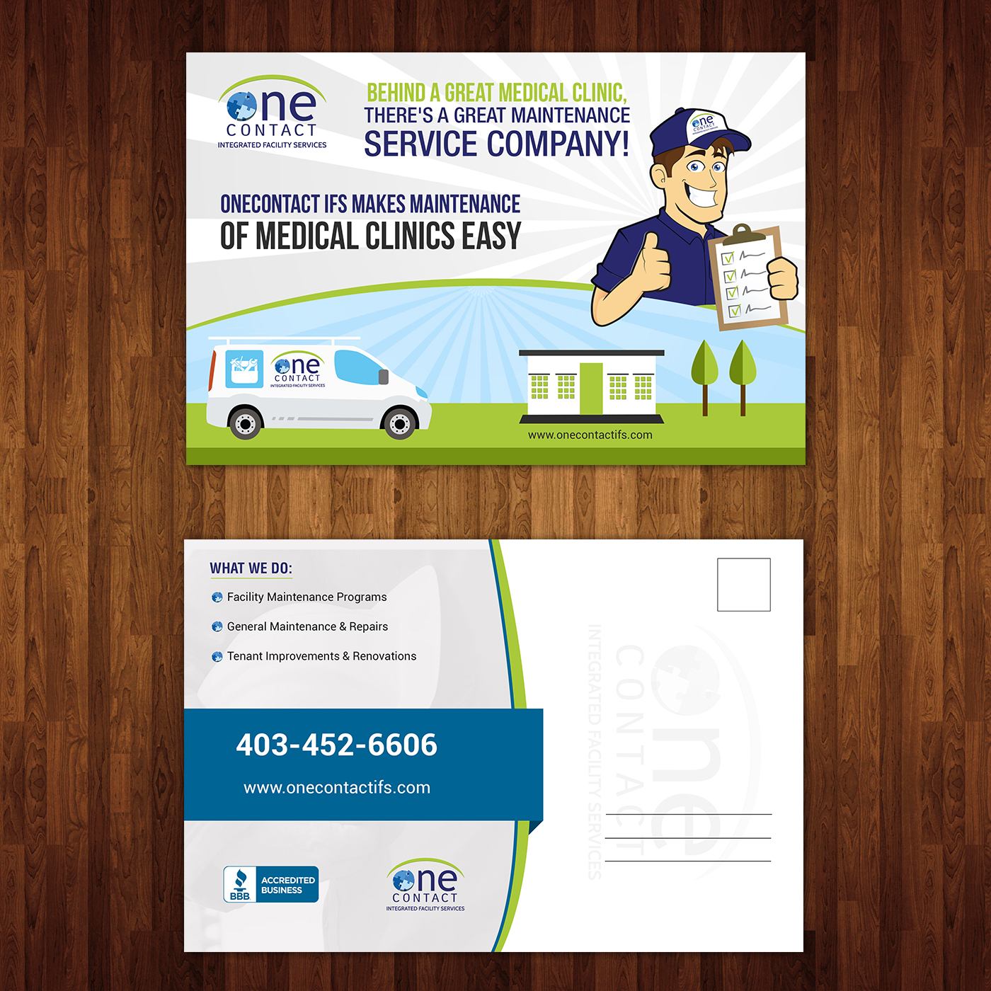 Diseño de Postal por creative.bugs para OneContact IFS | Diseño #16853400