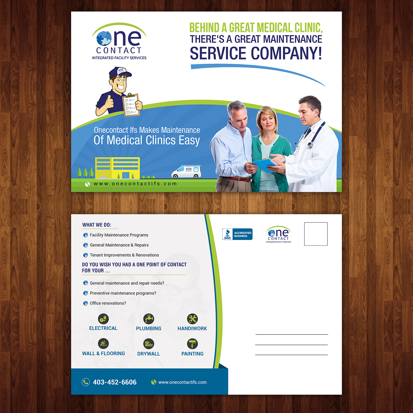 Diseño de Postal por creative.bugs para OneContact IFS | Diseño #16885645