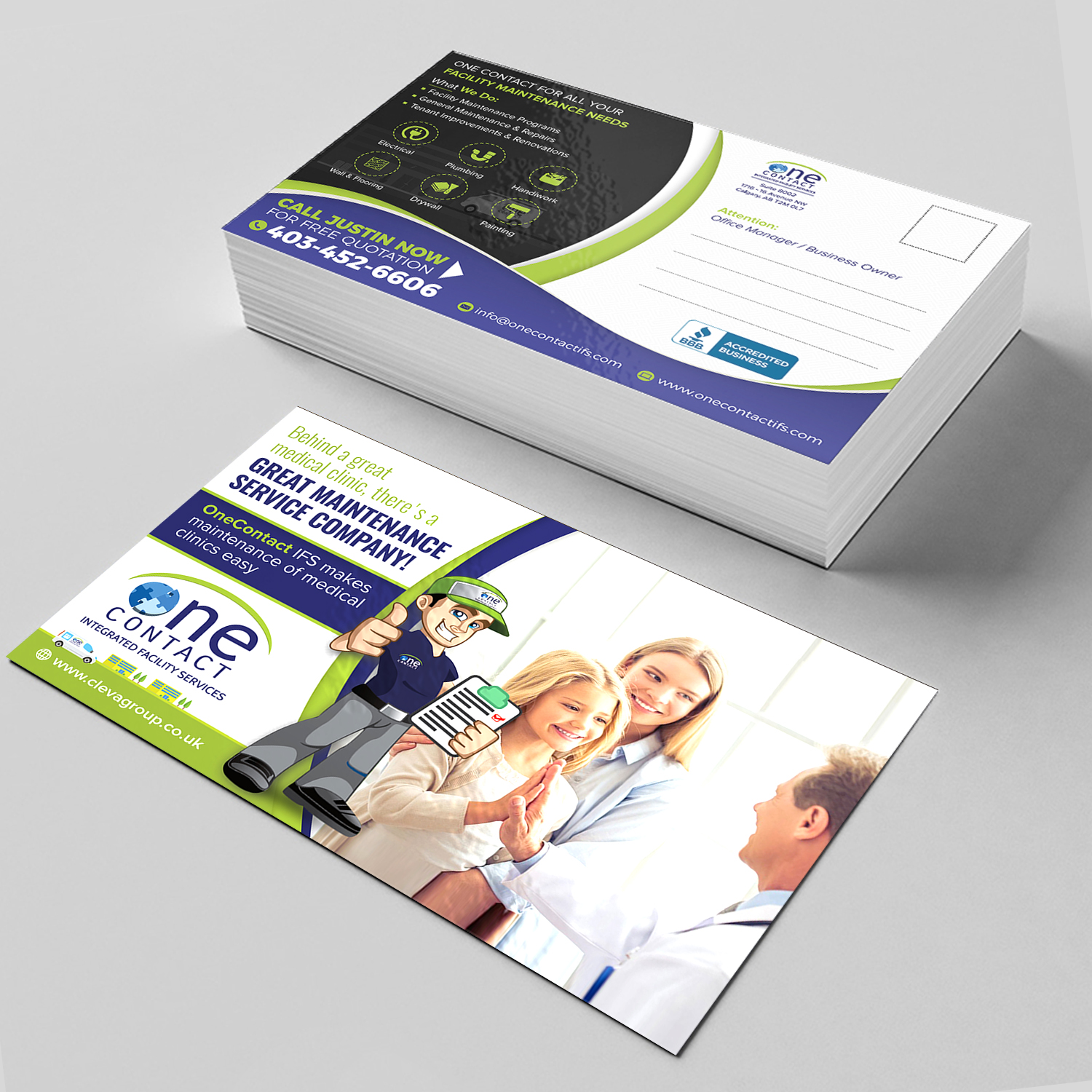 Diseño de Postal por SAI DESIGNS para OneContact IFS | Diseño #16896737