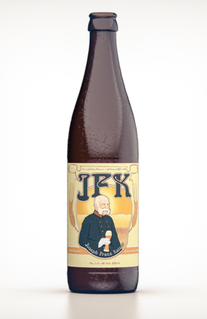 JFK Weissbier: Art NOUVEAU Illustration & Beer Label | Diseño de Empaque por TAC Design
