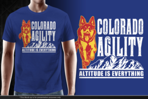 Colorado Dog Agility Competition TShirt  | T-shirt Design by gekgrfx