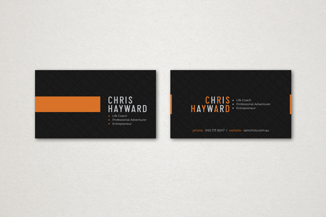Business Card Design by E.G for Christopher Hayward | Design #16895159