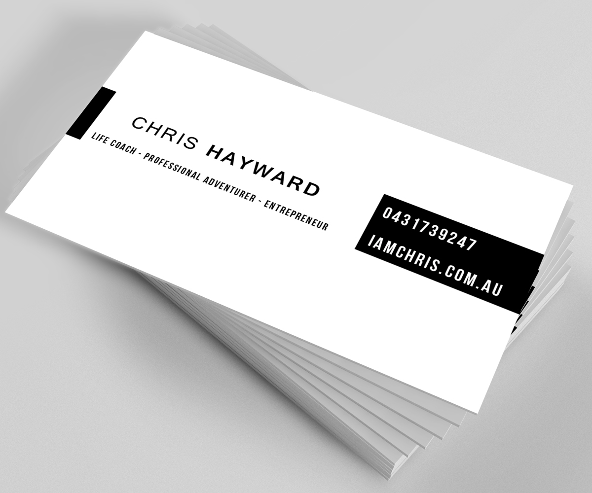 Business Card Design by shijujames26 for Christopher Hayward | Design #16889474