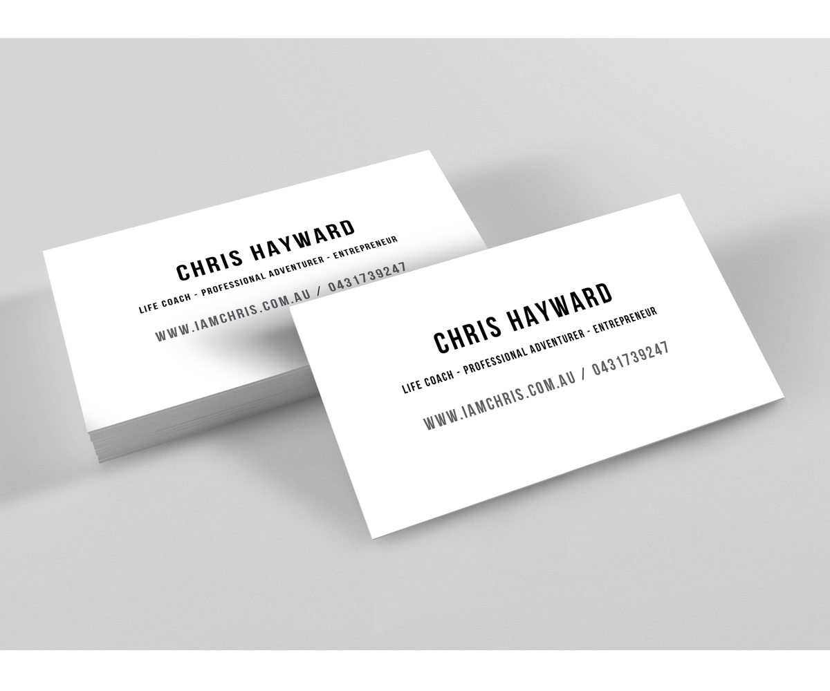 Business Card Design by shijujames26 for Christopher Hayward | Design #16891848