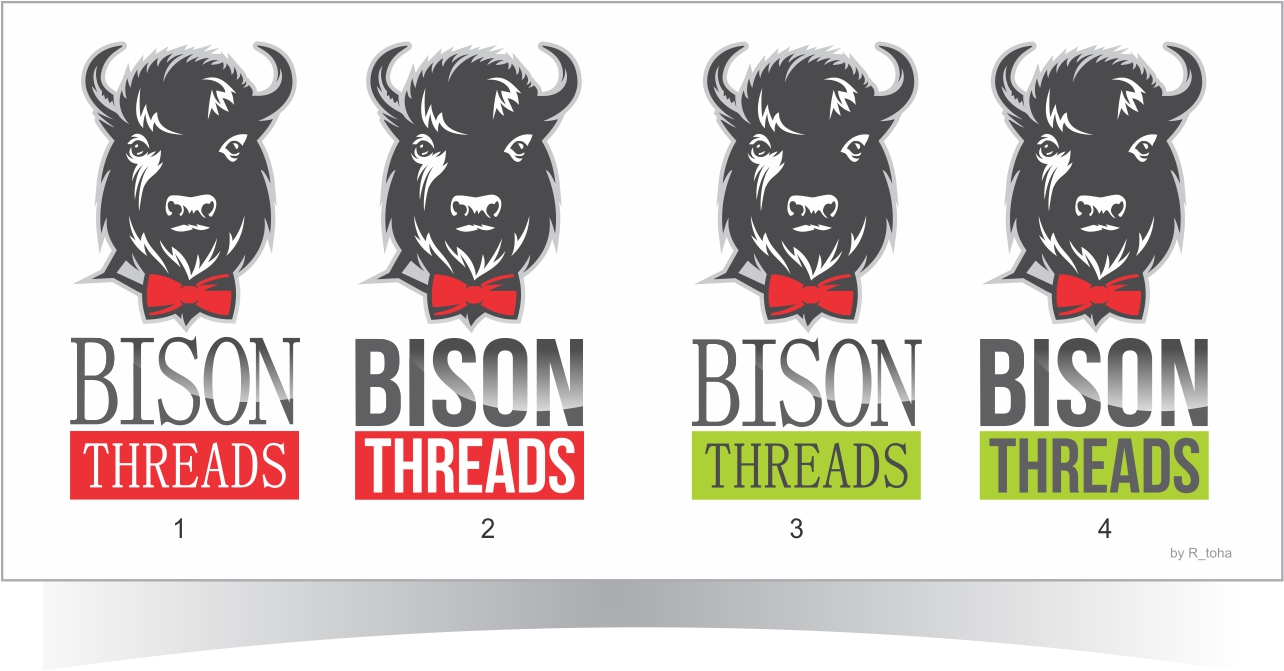 Label Design by r-toha for BISON THREADS | Design #16915360