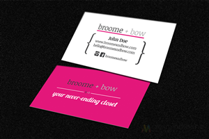 Business Card Design by Alex Mihalache for Broome + Bow | Design: #2692613