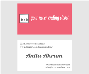 Business Card Design by masIO for Broome + Bow | Design: #2714933