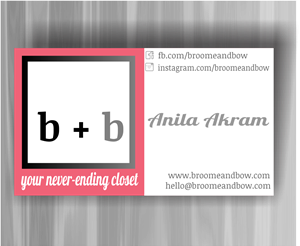 Business Card Design by masIO for Broome + Bow | Design: #2722578