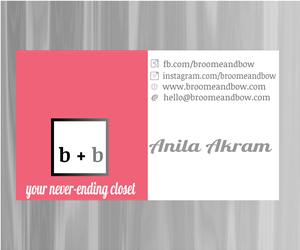 Business Card Design by masIO for Broome + Bow | Design #2722619