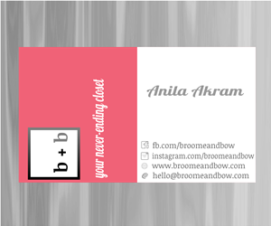 Business Card Design by masIO for Broome + Bow | Design: #2722636