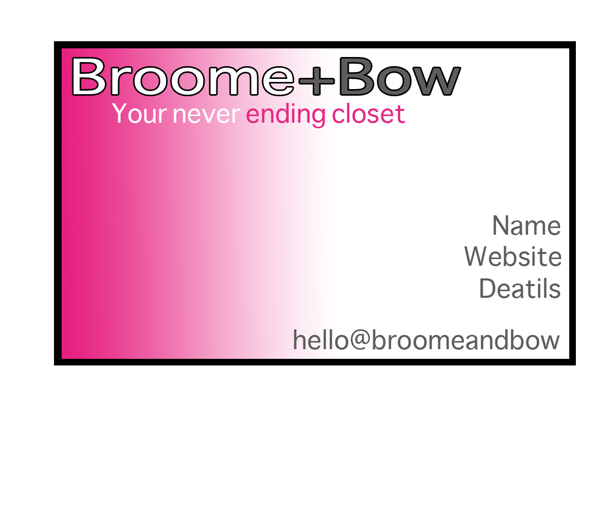 Business Card Design by Jordan Boyd for Broome + Bow | Design #2683948