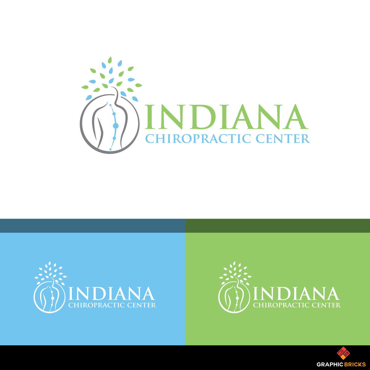 Logo Design by Graphic Bricks for Indiana Chiropractic Center | Design #16944954