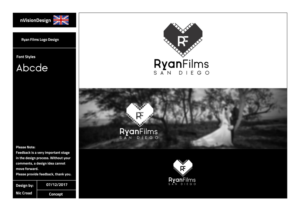 Logo Design by nvisiondesign.co.uk for Ryan Films San Diego | Design: #17045718