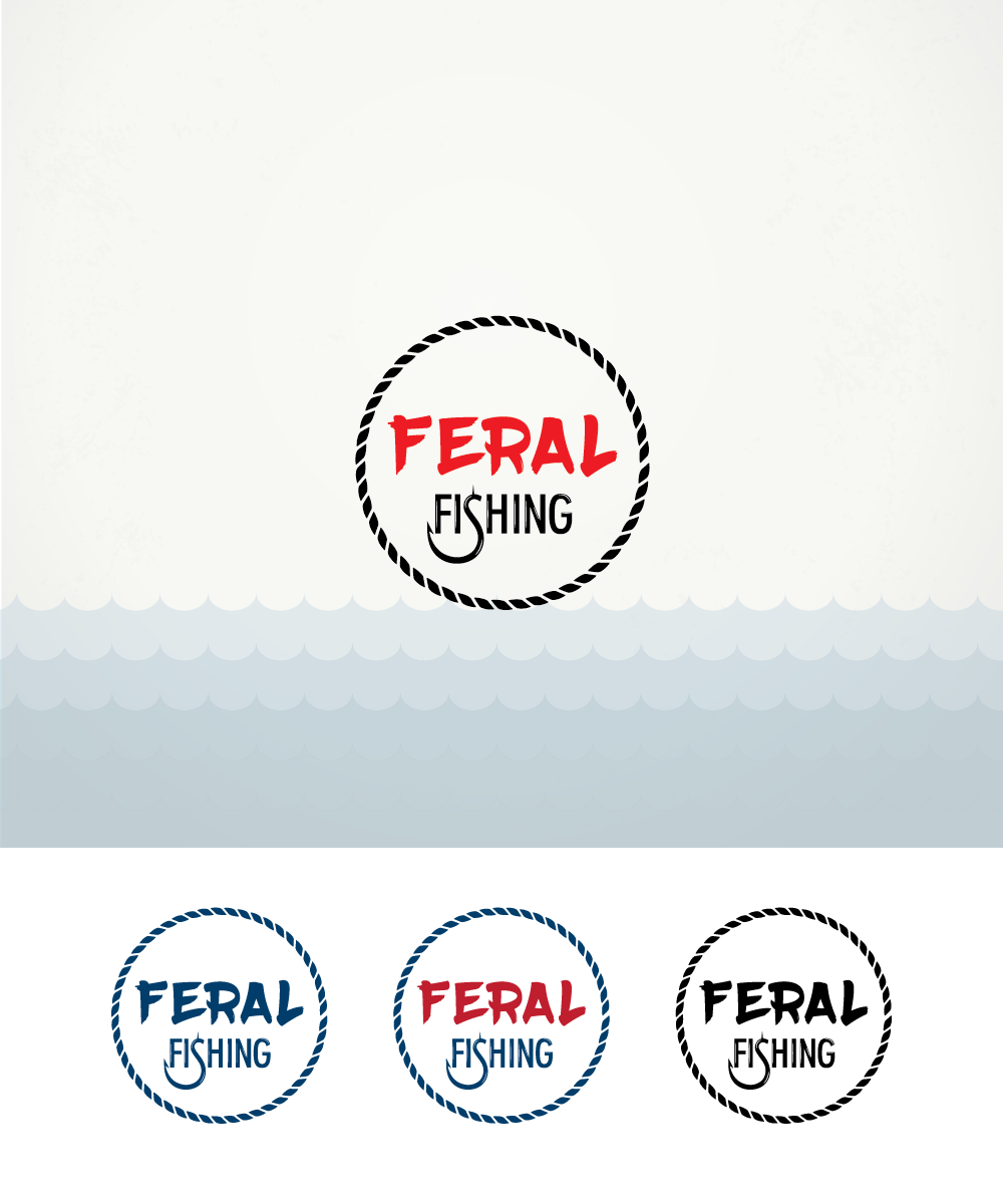 Logo Design by Wild Geek for Feral Fishing | Design #16869292