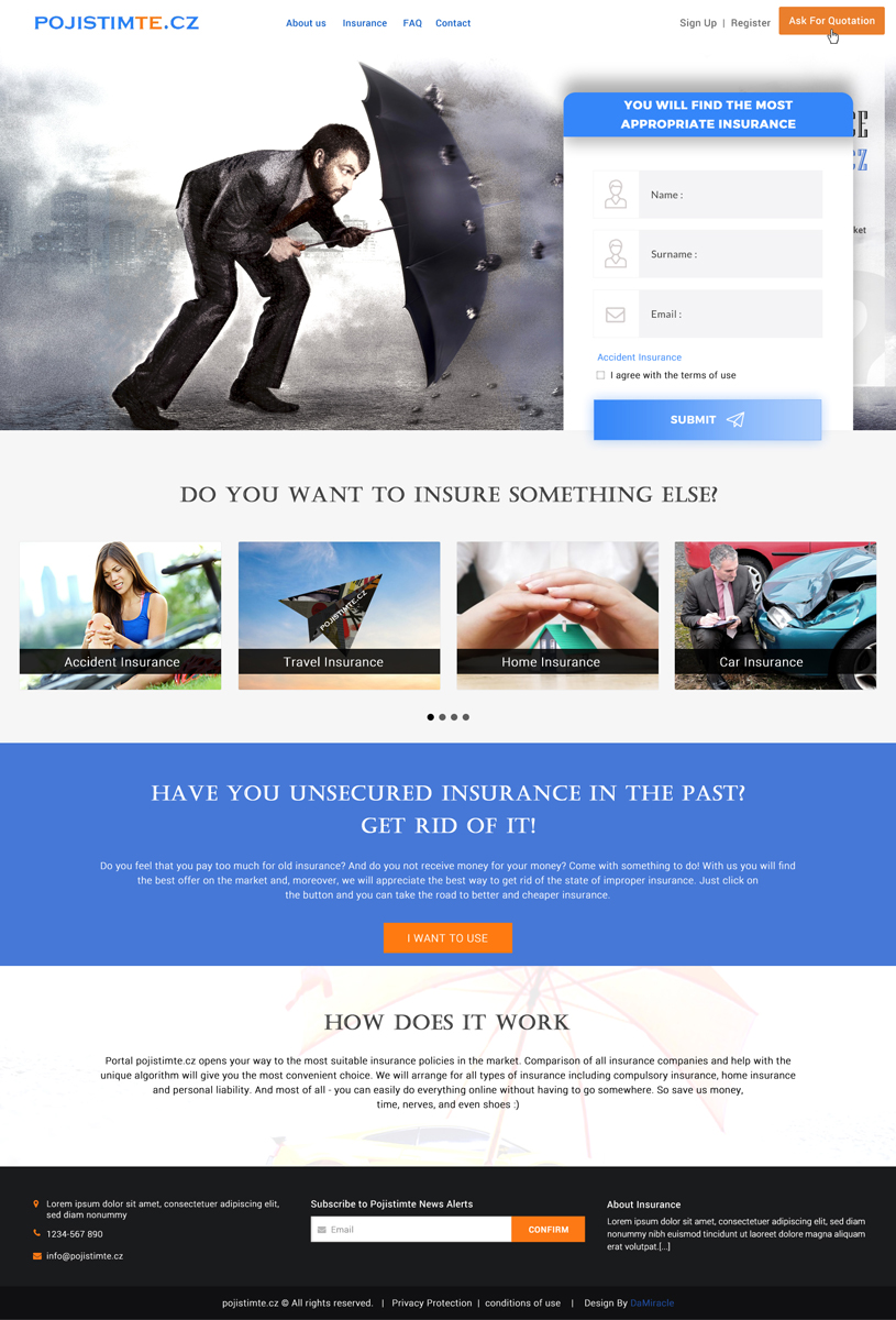 Web Design by Da Miracle for this project | Design #16965471