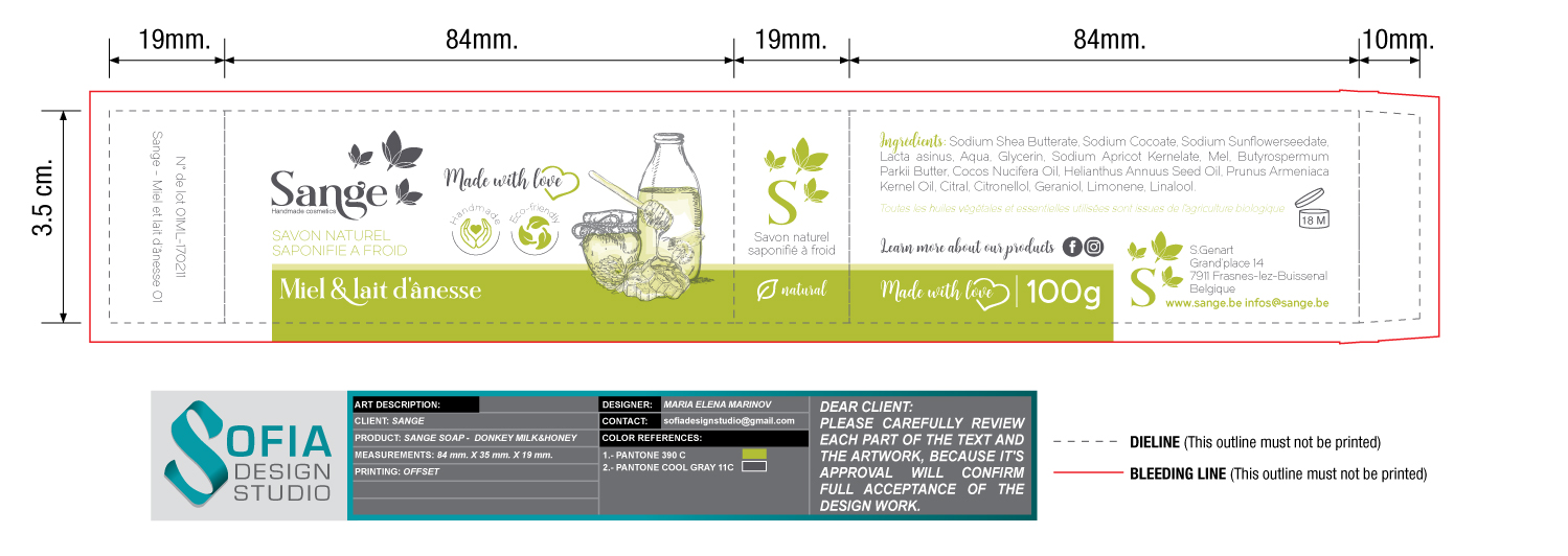 Label Design by SofiaDesignStudio for Sange | Design #16974654