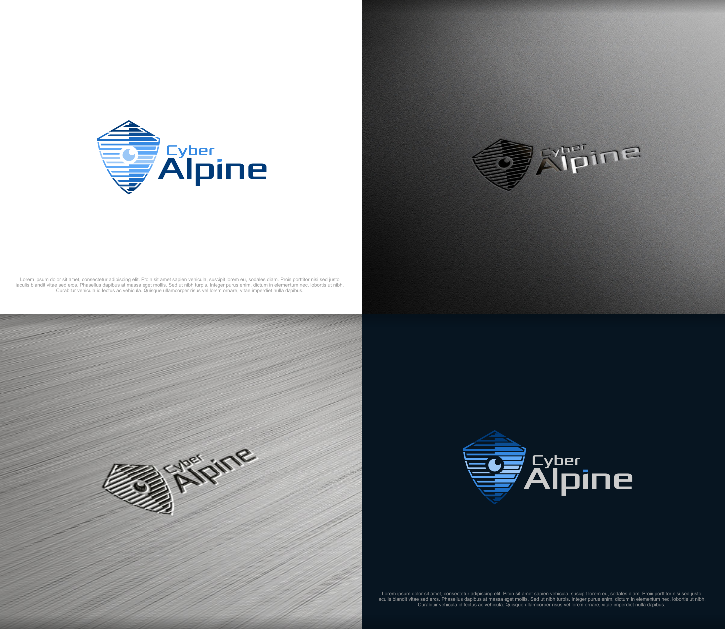 Logo Design by artswolf for Cyber Alpine  | Design #16921574