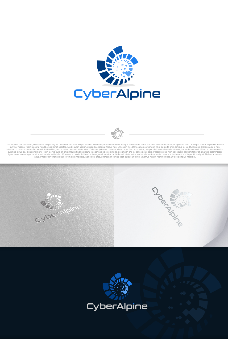 Logo-Design von artswolf für Cyber Alpine  | Design #16921575