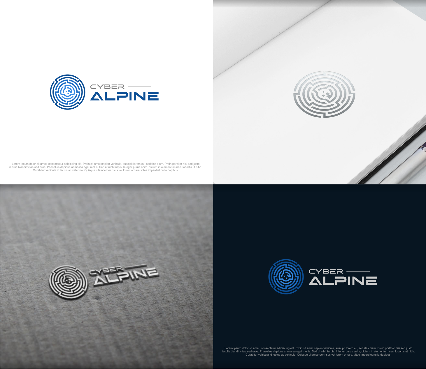 Logo Design by artswolf for Cyber Alpine  | Design #16921576
