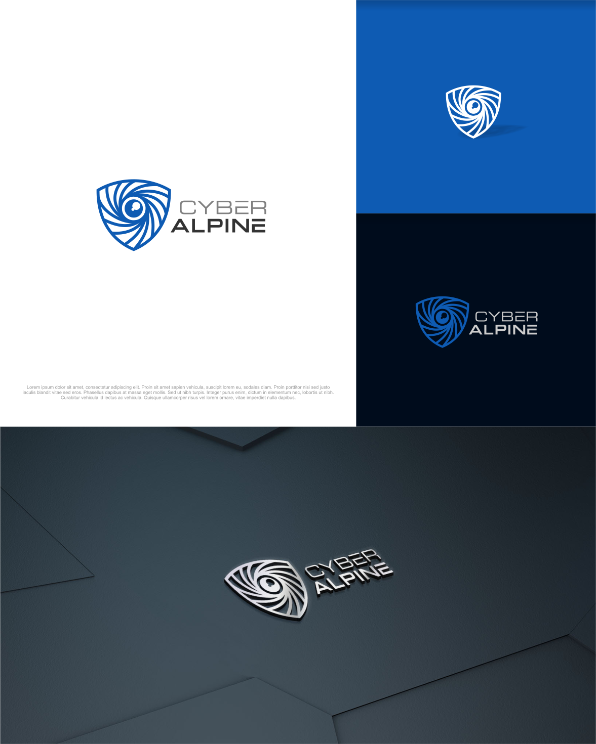 Logo-Design von artswolf für Cyber Alpine  | Design #16921582