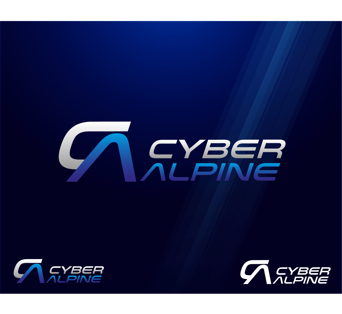 Logo Design by cveti79 for Cyber Alpine  | Design #16911794