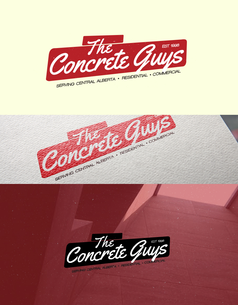 Logo Design by Studio 17 for The Concrete Guys Inc. | Design #16939490
