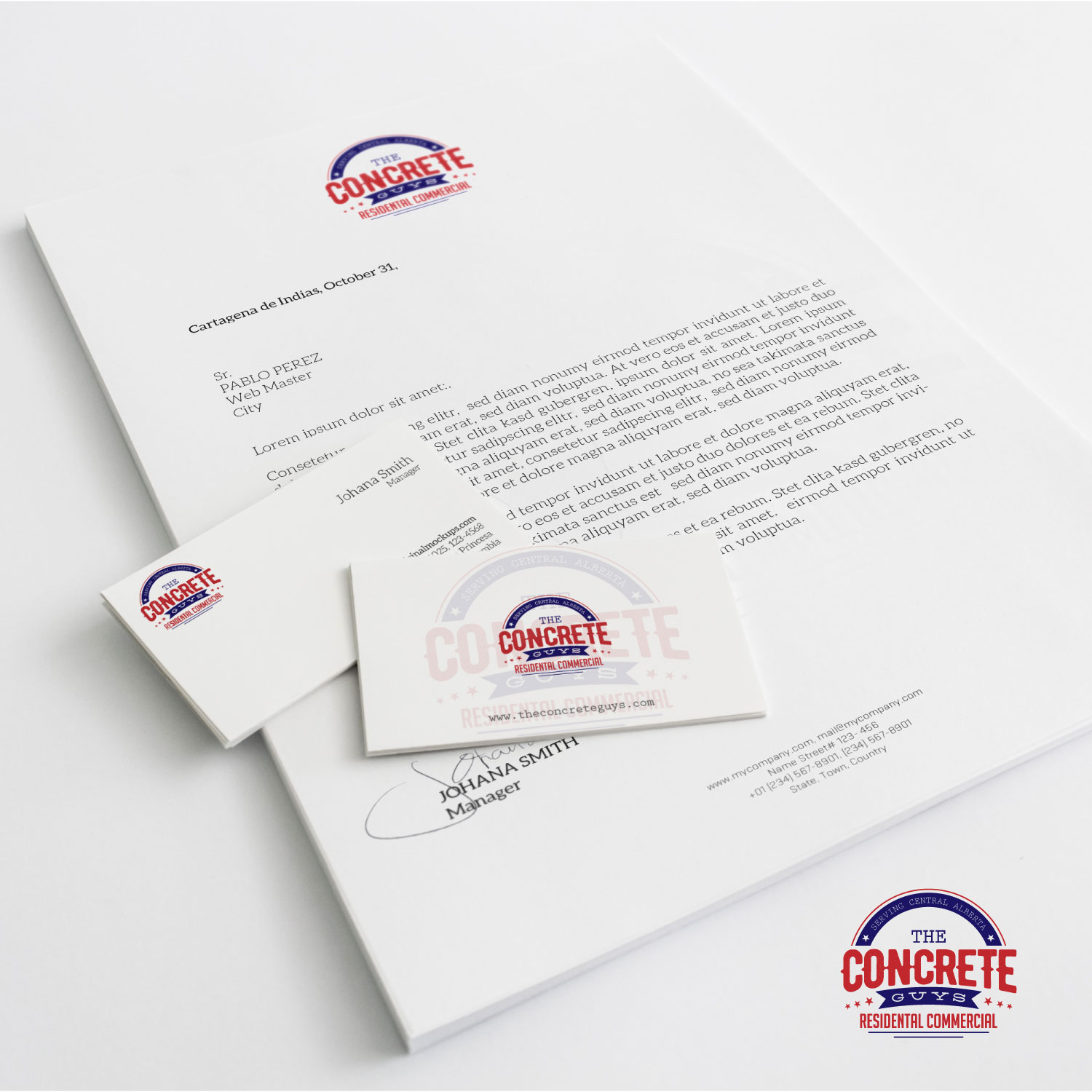 Logo Design by bigi for The Concrete Guys Inc. | Design #16880039