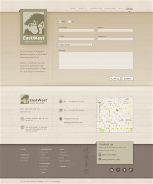 East West Website | Web-Design von Raoul Camion