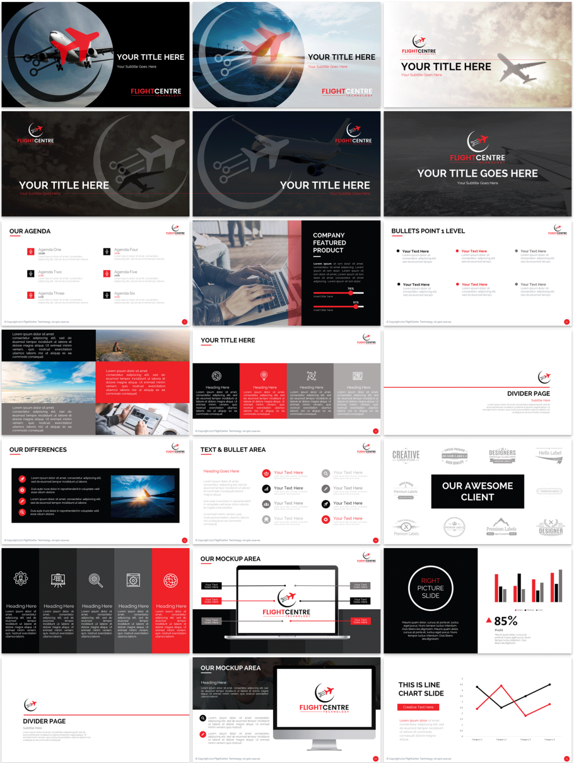 PowerPoint Design by Imazing for Flight Centre Travel Group | Design #16877229