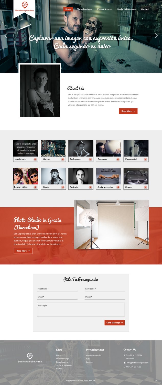 Web Design by pb for Art Studio Bernal Saccon S.L. | Design #16895574