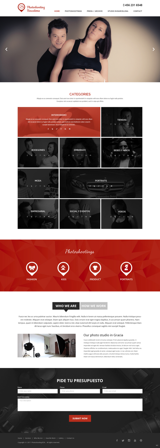 Web Design par pb pour Art Studio Bernal Saccon S.L. | Design #16963830