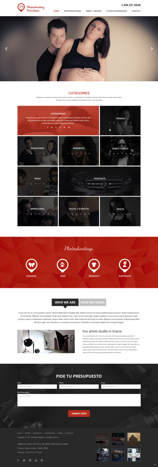 Web Design par pb pour Art Studio Bernal Saccon S.L. | Design #16986133