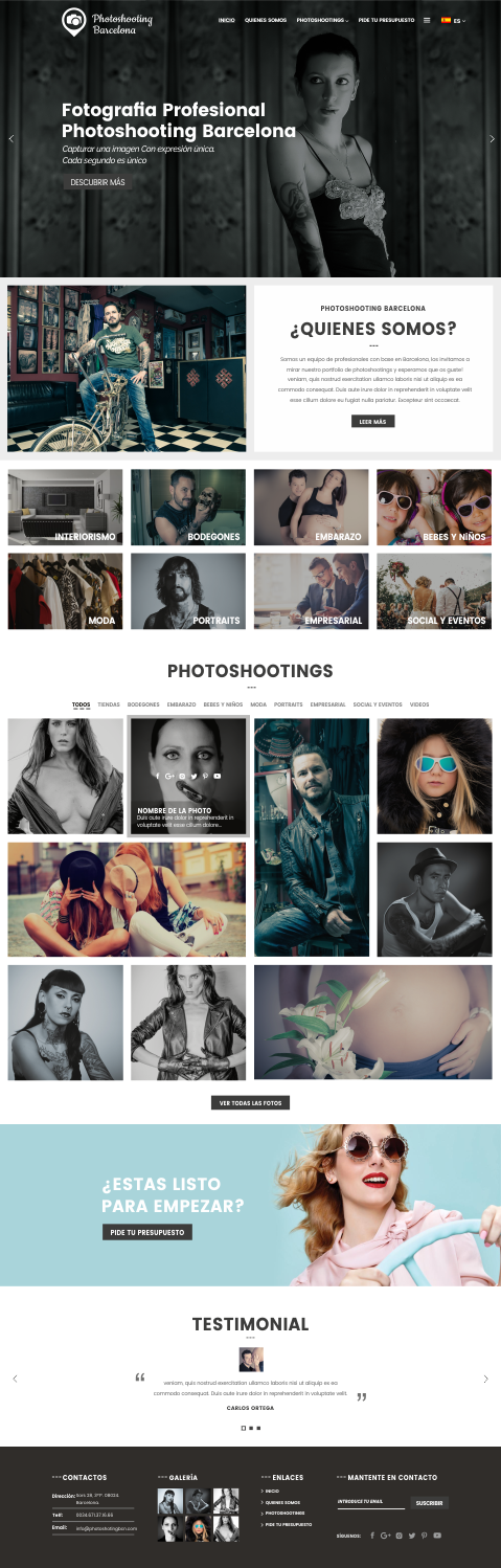 Web Design by CreativeIyke for Art Studio Bernal Saccon S.L. | Design #16961832